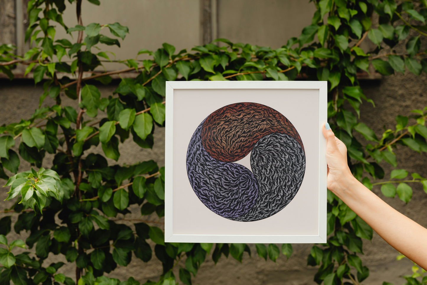 Triple Yin Yang Fine Art Archival Print